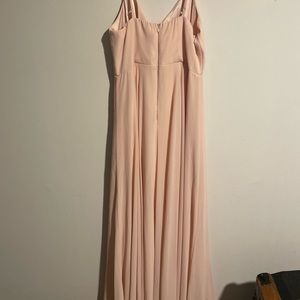Only worn once . Blush long dress. Perfect for a wedding ! Great condition!